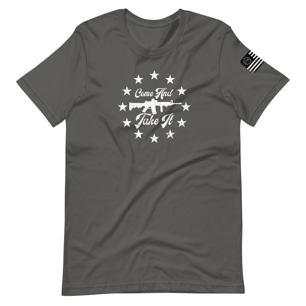 Come and Take it AR-15 Short-Sleeve Unisex T-Shirt - Proud Libertarian - Libertarian Frontier