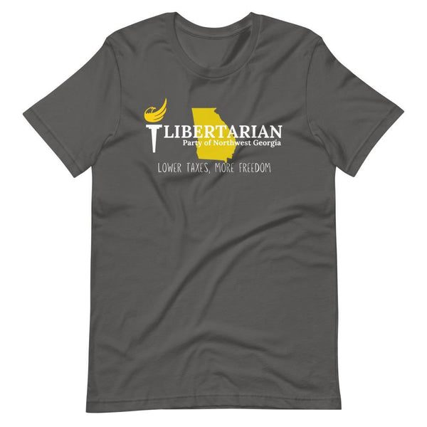 Libertarian Party of North West Georgia Short-Sleeve Unisex T-Shirt - Proud Libertarian - Libertarian Party of Georgia