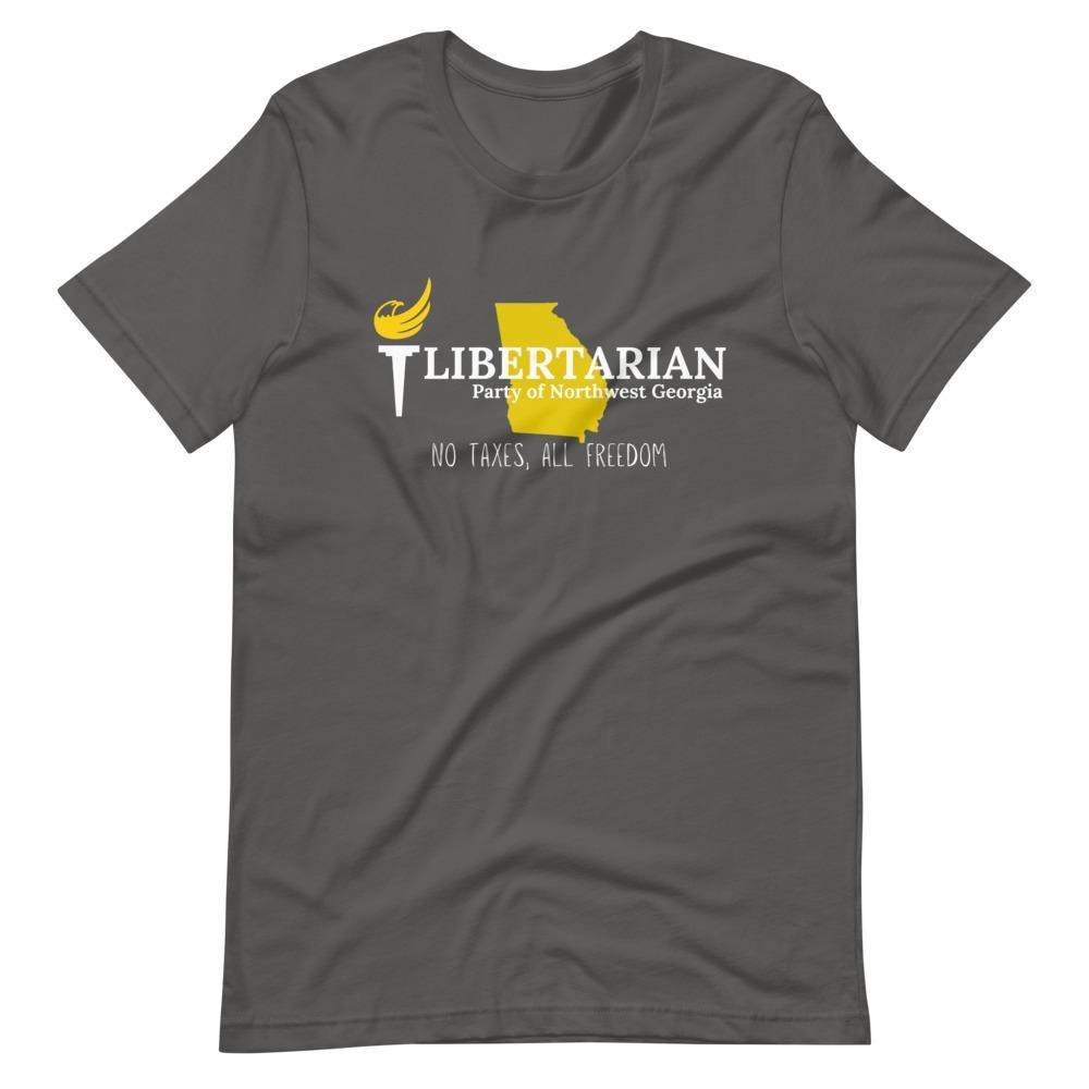 Libertarian Party of North West Georgia Short-Sleeve Unisex T-Shirt - Proud Libertarian - Libertarian Party of Georgia