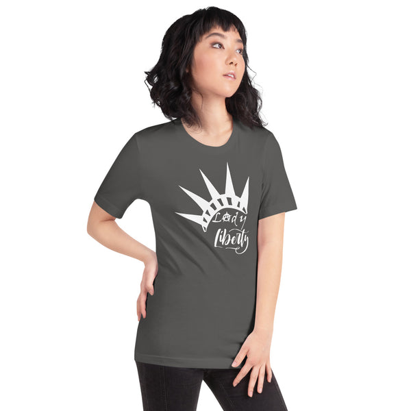 Lady Liberty Short-Sleeve Unisex T-Shirt - Proud Libertarian - Rachael Revolution