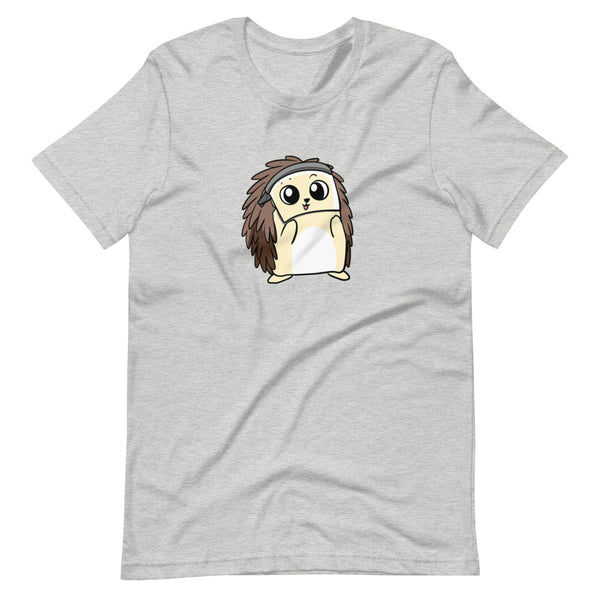 Coronavirus FaceShield Cartoon Porcupine Short Sleeve Unisex T-Shirt - Proud Libertarian - Cartoons of Liberty