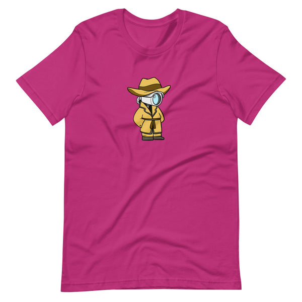 Don't Spy on Me Cartoon Short Sleeve Unisex T-Shirt - Proud Libertarian - Cartoons of Liberty