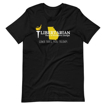 Libertarian Party of North West Georgia Short-Sleeve Unisex T-Shirt - Proud Libertarian - Libertarian Party of Georgia