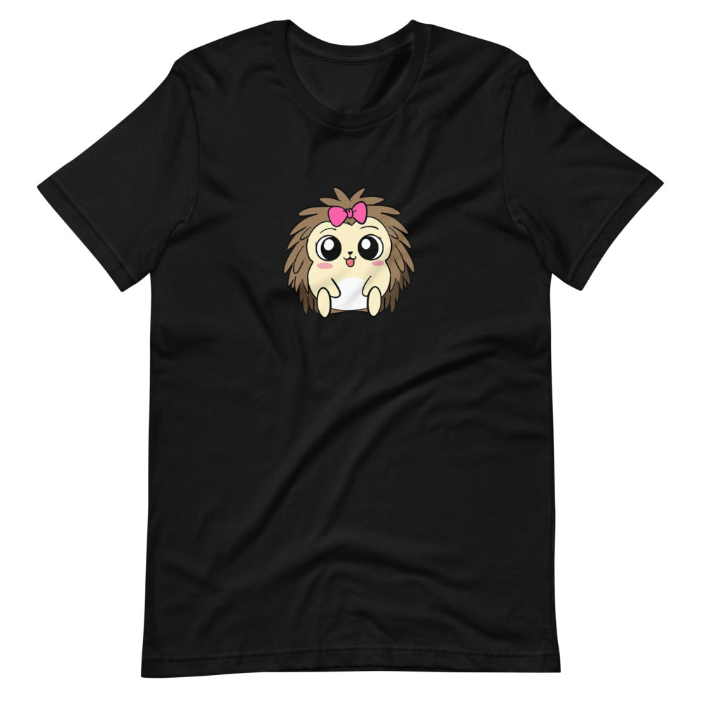 Baby Libertarian Cartoon Porcupine Short Sleeve Unisex T-Shirt - Proud Libertarian - Cartoons of Liberty