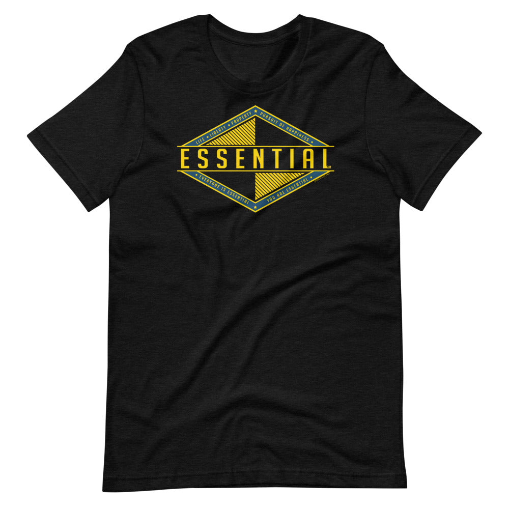 Liberty is Essential Short-Sleeve Unisex T-Shirt - Proud Libertarian - Pirate Smile