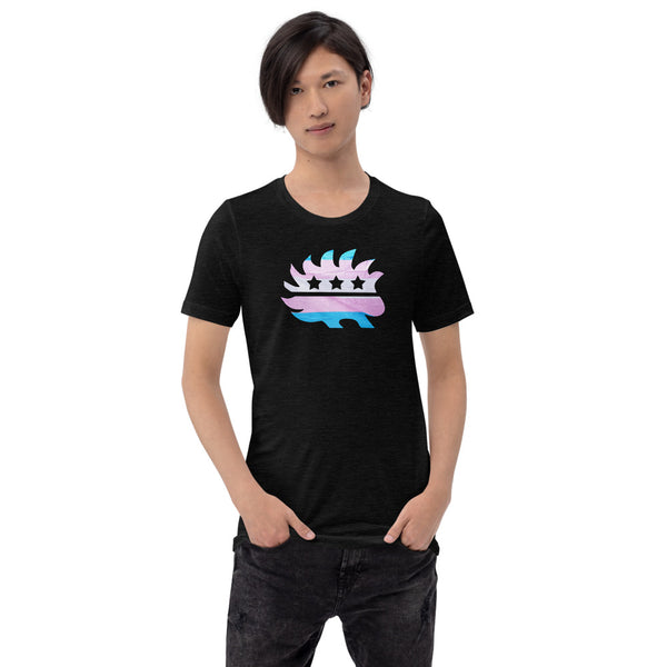 LGBTQ+ Porcupine Short-Sleeve Unisex T-Shirt - Proud Libertarian - Proud Libertarian