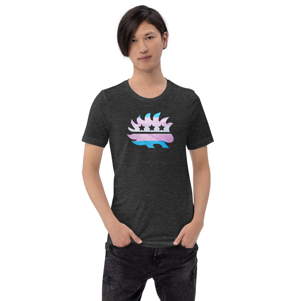 LGBTQ+ Porcupine Short-Sleeve Unisex T-Shirt - Proud Libertarian - Proud Libertarian