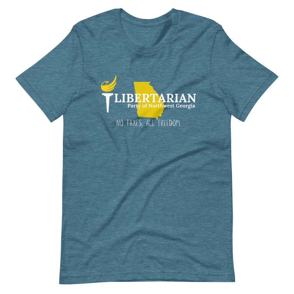 Libertarian Party of North West Georgia Short-Sleeve Unisex T-Shirt - Proud Libertarian - Libertarian Party of Georgia