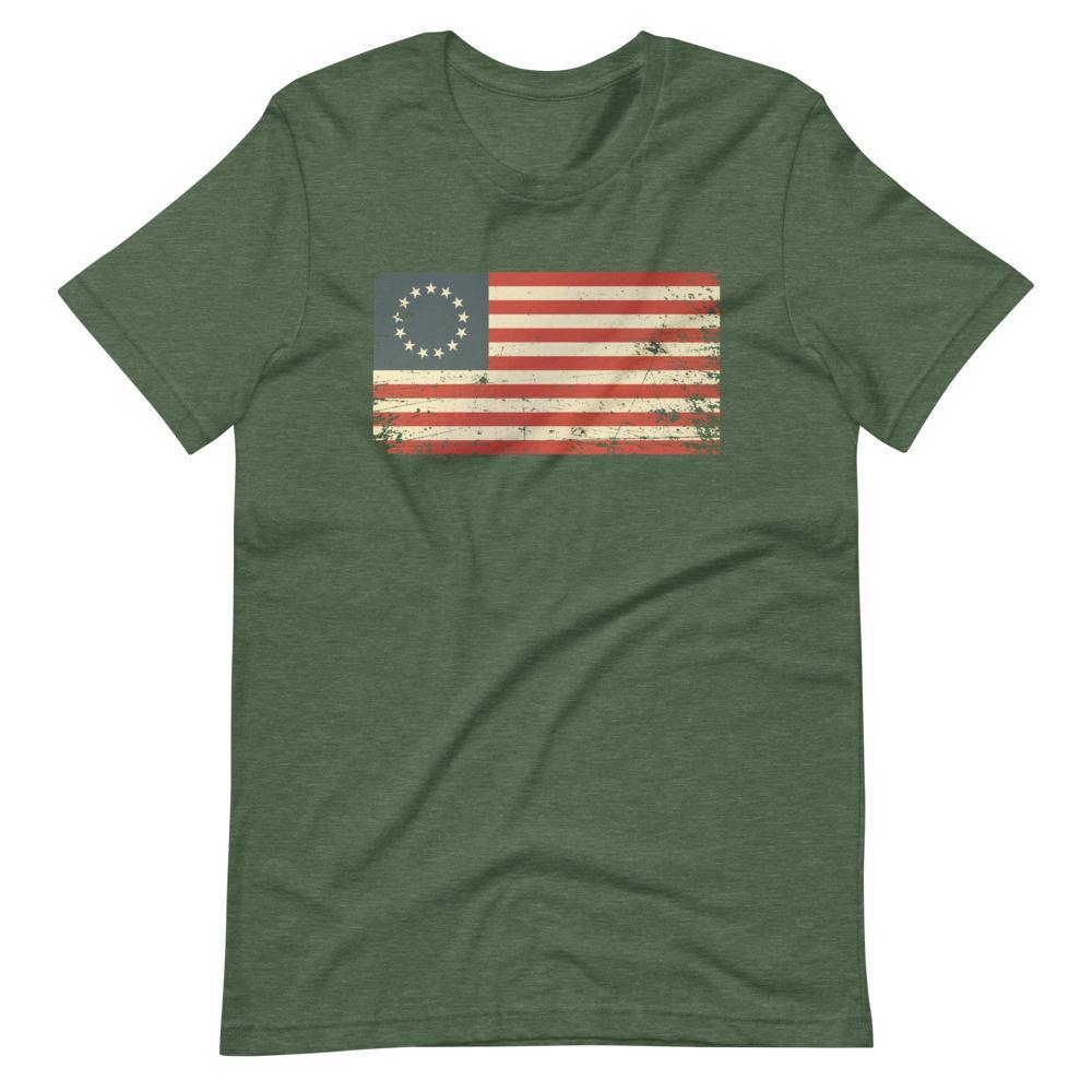 1776 Flag Short-Sleeve Unisex T-Shirt - Proud Libertarian - Libertarian Frontier