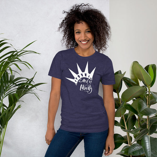 Lady Liberty Short-Sleeve Unisex T-Shirt - Proud Libertarian - Rachael Revolution