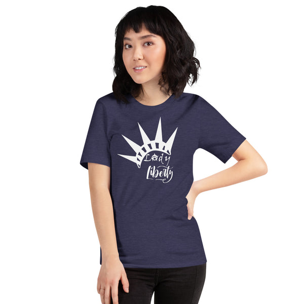 Lady Liberty Short-Sleeve Unisex T-Shirt - Proud Libertarian - Rachael Revolution