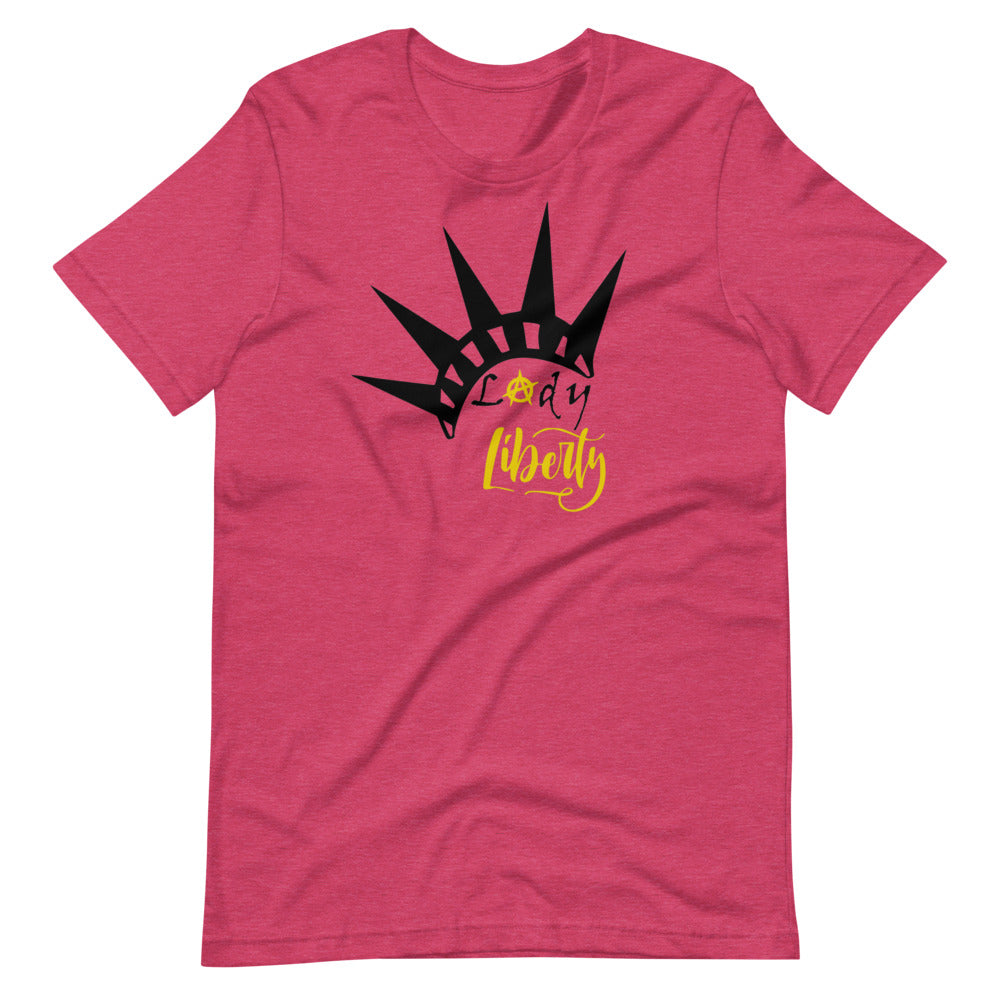 Lady Liberty Short-Sleeve Unisex T-Shirt - Proud Libertarian - Rachael Revolution