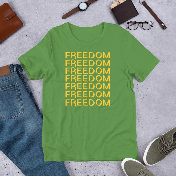 FREEDOM Short-Sleeve Unisex T-Shirt - Proud Libertarian - Proud Libertarian