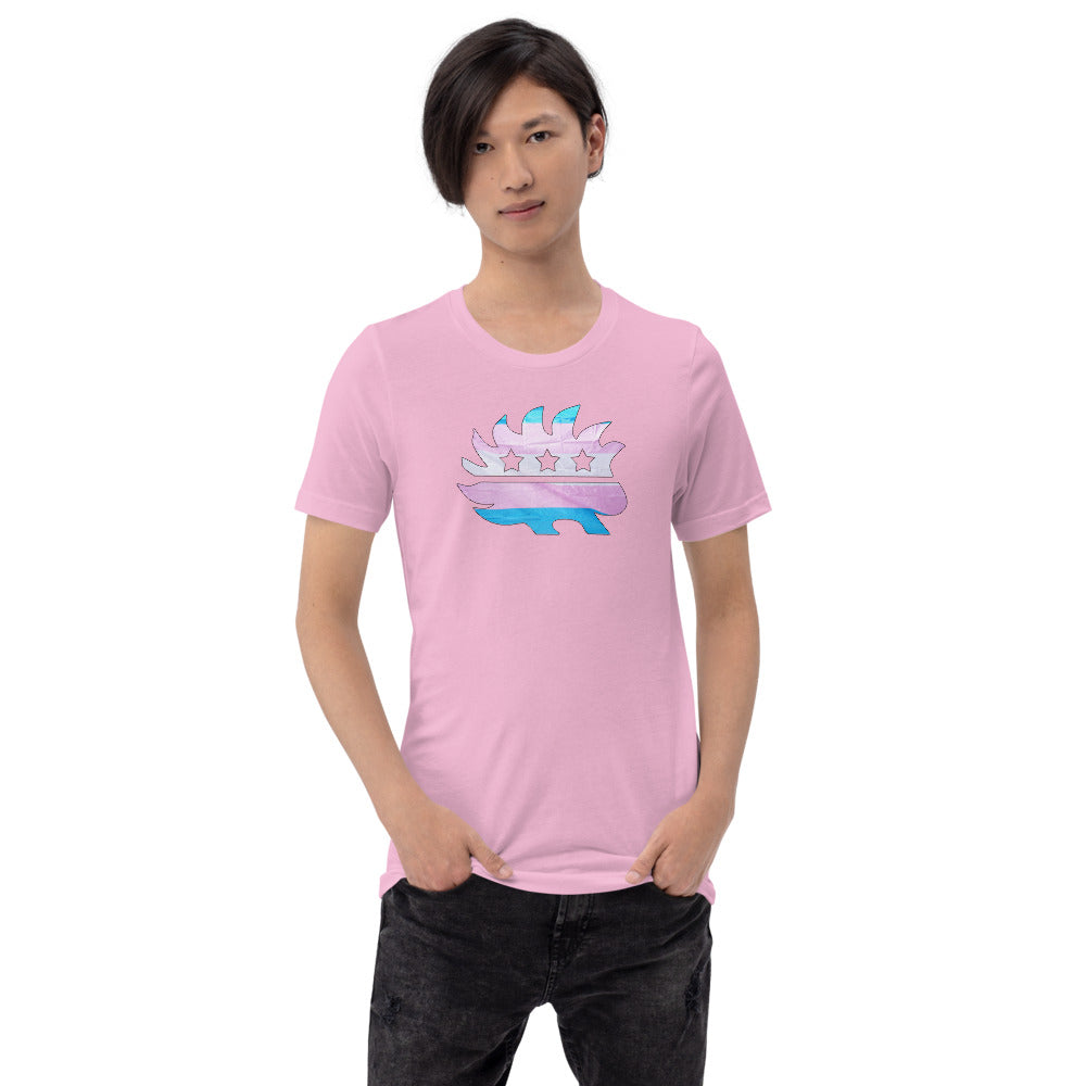 LGBTQ+ Porcupine Short-Sleeve Unisex T-Shirt - Proud Libertarian - Proud Libertarian