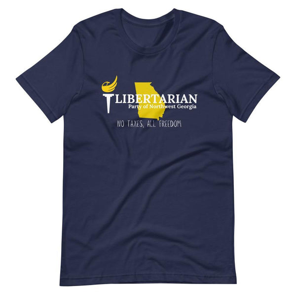 Libertarian Party of North West Georgia Short-Sleeve Unisex T-Shirt - Proud Libertarian - Libertarian Party of Georgia