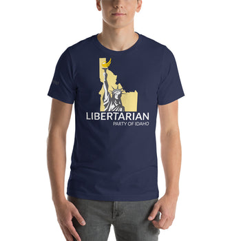 Libertarian Party of Idaho Short-Sleeve Unisex T-Shirt - Proud Libertarian - Libertarian Party of Idaho