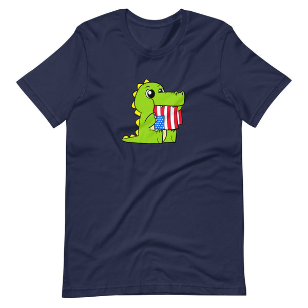 Tasty Freedom Cartoon Short Sleeve Unisex T-Shirt - Proud Libertarian - Cartoons of Liberty