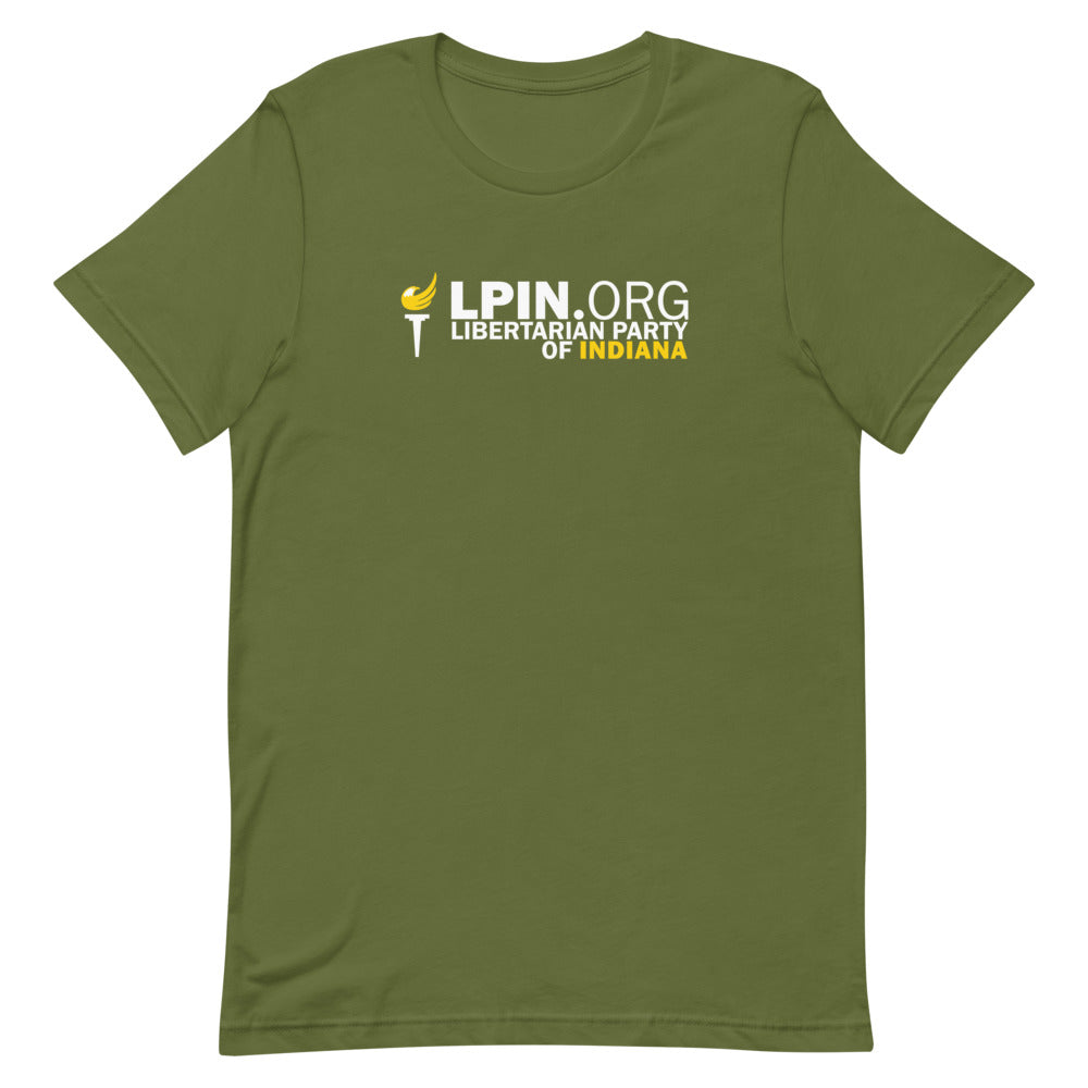 Libertarian Party of Indiana Short-Sleeve Unisex T-Shirt - Proud Libertarian - Libertarian Party of Indiana