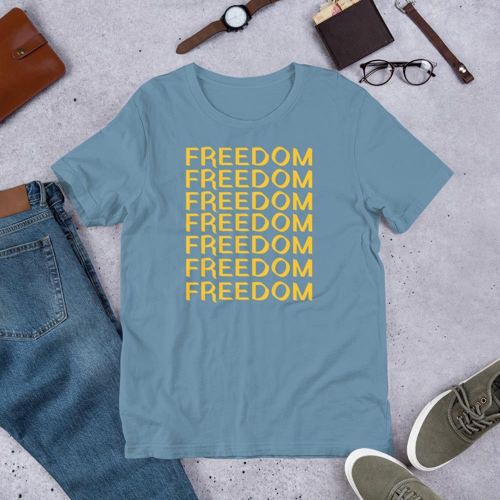 FREEDOM Short-Sleeve Unisex T-Shirt - Proud Libertarian - Proud Libertarian