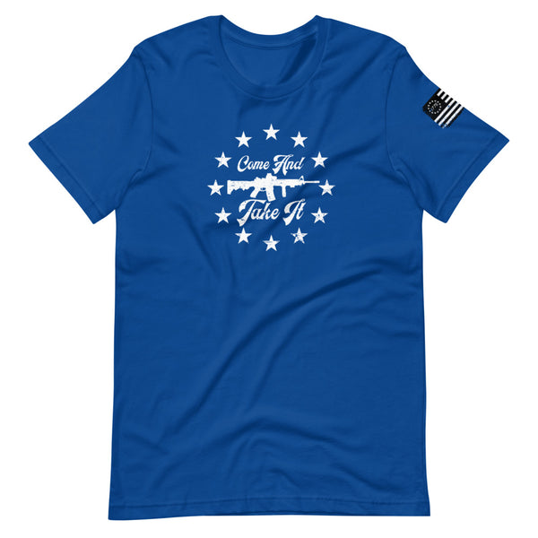 Come and Take it AR-15 Short-Sleeve Unisex T-Shirt - Proud Libertarian - Libertarian Frontier