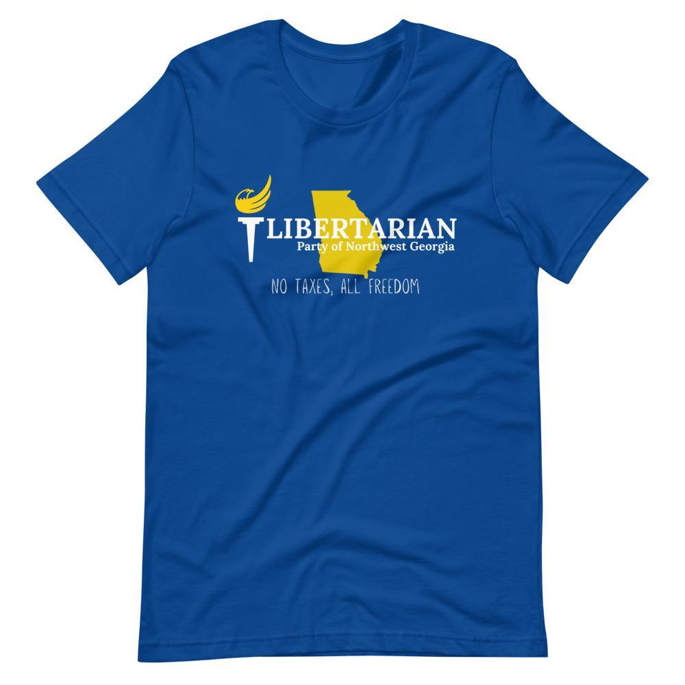 Libertarian Party of North West Georgia Short-Sleeve Unisex T-Shirt - Proud Libertarian - Libertarian Party of Georgia