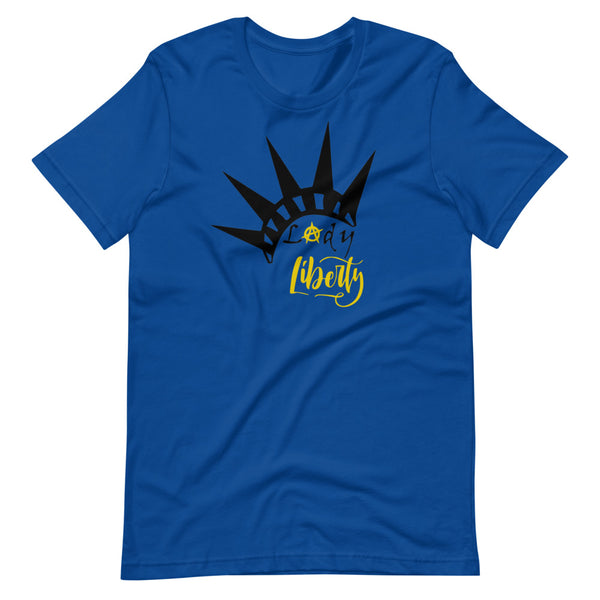 Lady Liberty Short-Sleeve Unisex T-Shirt - Proud Libertarian - Rachael Revolution