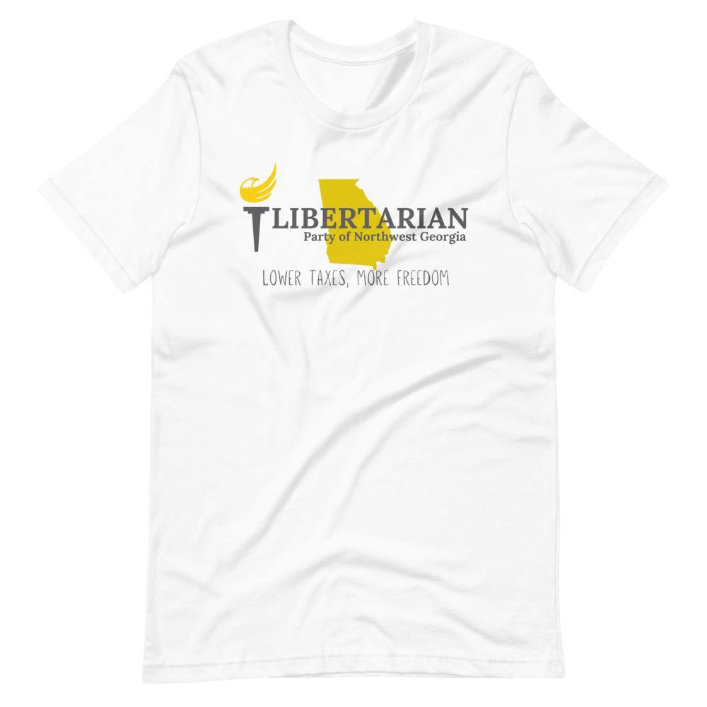 Libertarian Party of North West Georgia Short-Sleeve Unisex T-Shirt - Proud Libertarian - Libertarian Party of Georgia