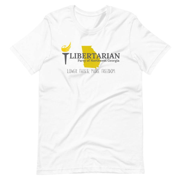 Libertarian Party of North West Georgia Short-Sleeve Unisex T-Shirt - Proud Libertarian - Libertarian Party of Georgia