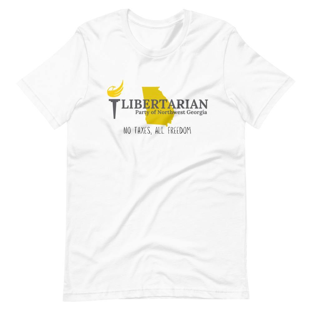 Libertarian Party of North West Georgia Short-Sleeve Unisex T-Shirt - Proud Libertarian - Libertarian Party of Georgia