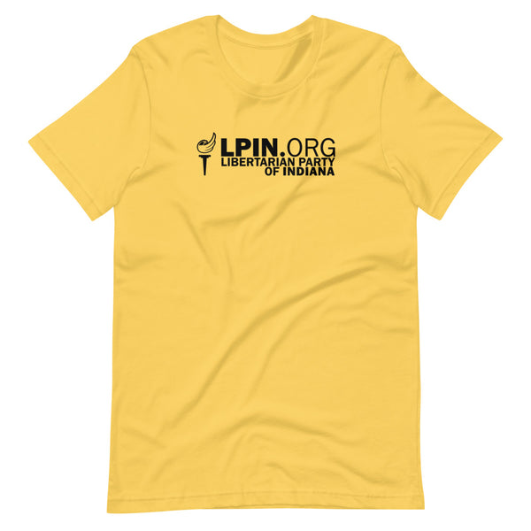 Libertarian Party of Indiana Short-Sleeve Unisex T-Shirt - Proud Libertarian - Libertarian Party of Indiana