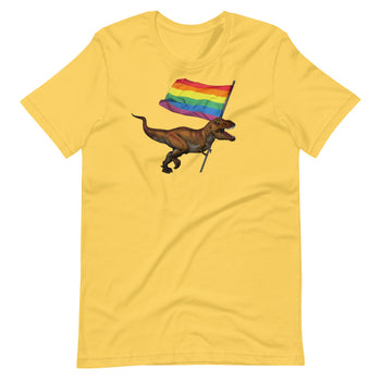 LGBT-Rex Short-Sleeve Unisex T-Shirt - Proud Libertarian - Proud Libertarian