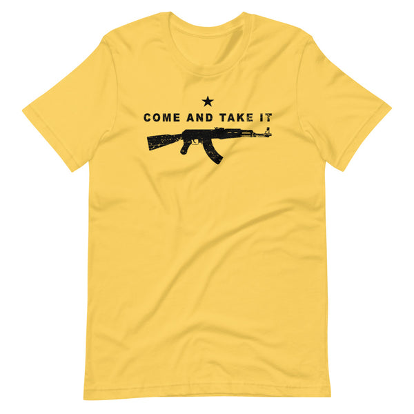 Come and Take it AK-47 Short-Sleeve Unisex T-Shirt - Proud Libertarian - Libertarian Frontier