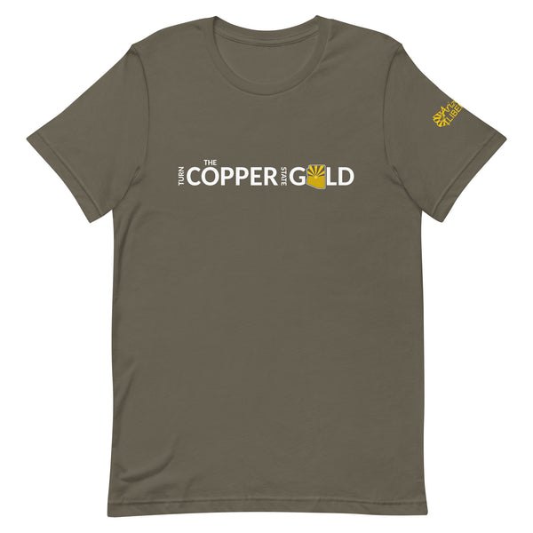 Turn the Copper State Gold - Arizona Libertarian Party Unisex t-shirt - Proud Libertarian - Libertarian Party of Arizona