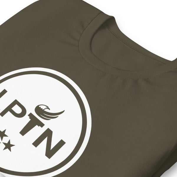 LPTN Logo (White) Short-sleeve unisex t-shirt - Proud Libertarian - Libertarian Party of Tennessee