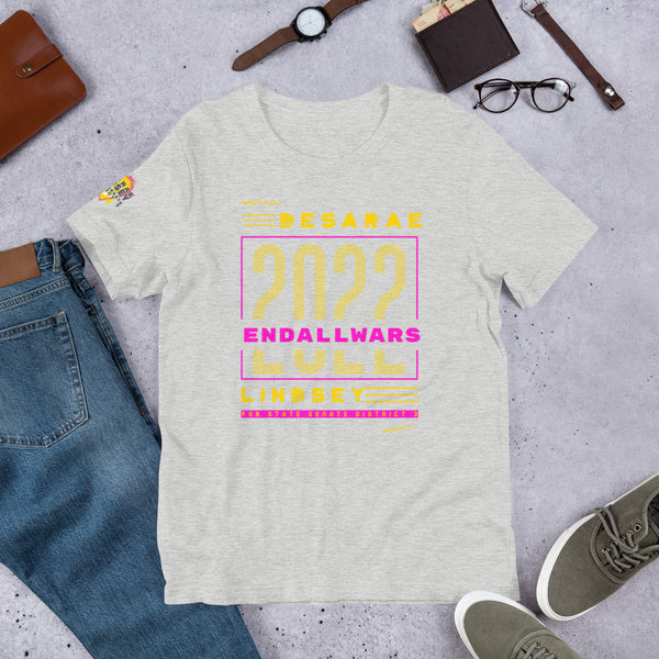 END ALL WARS Short-Sleeve Unisex T-Shirt - Proud Libertarian - Desarae Lindsey for Texas