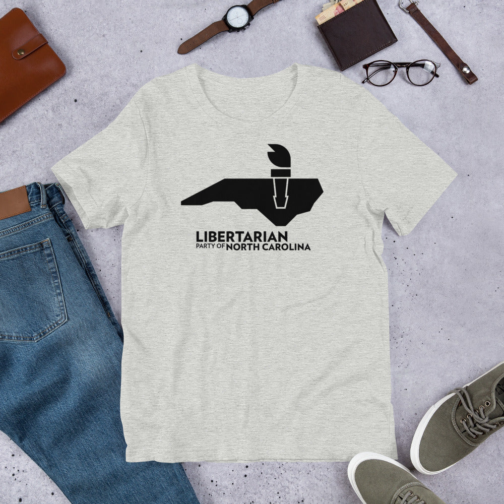 LPNC Unisex t-shirt - Proud Libertarian - Libertarian Party of North Carolina