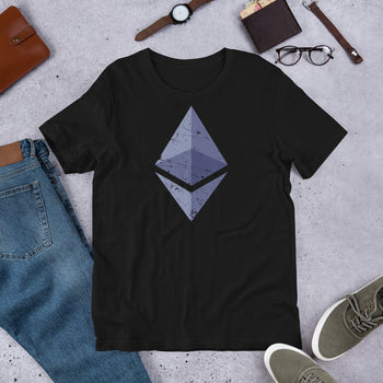 Ethereum Vintage Short-Sleeve Unisex T-Shirt - Proud Libertarian - Libertarian Frontier