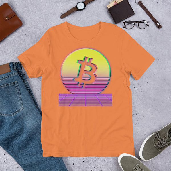 Bitcoin Sun Aesthetic Short-Sleeve Unisex T-Shirt - Proud Libertarian - Libertarian Frontier