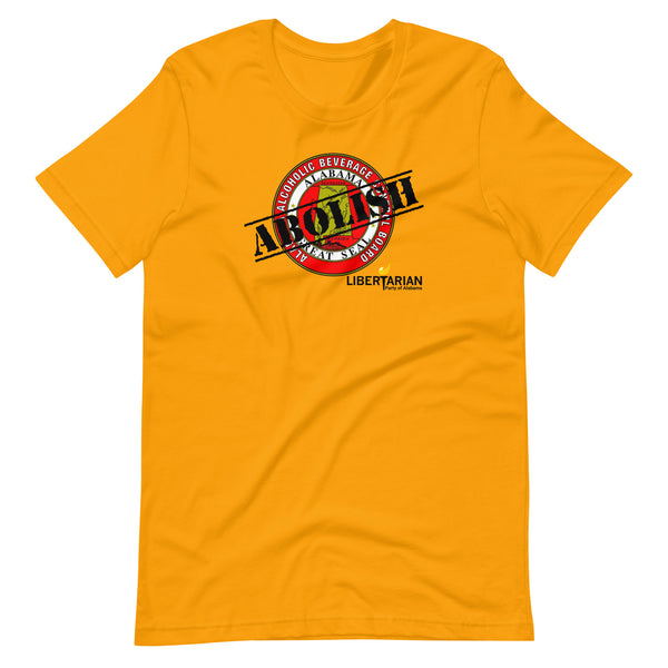 LP Alabama Abolish ABC Unisex t-shirt - Proud Libertarian - Libertarian Party of Alabama