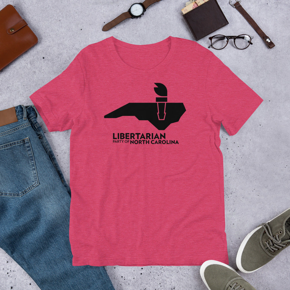 LPNC Unisex t-shirt - Proud Libertarian - Libertarian Party of North Carolina