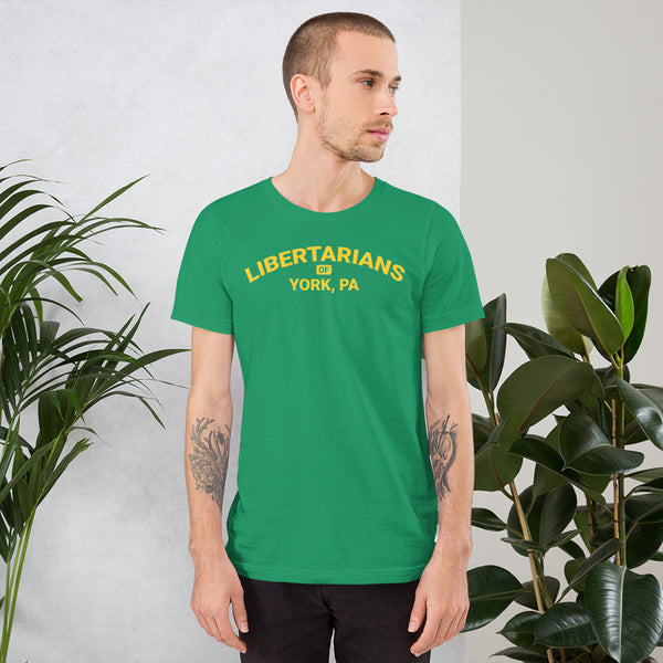 Libertarians of York PA Short-Sleeve Unisex T-Shirt - Proud Libertarian - Libertarian Party of Pennsylvania - York