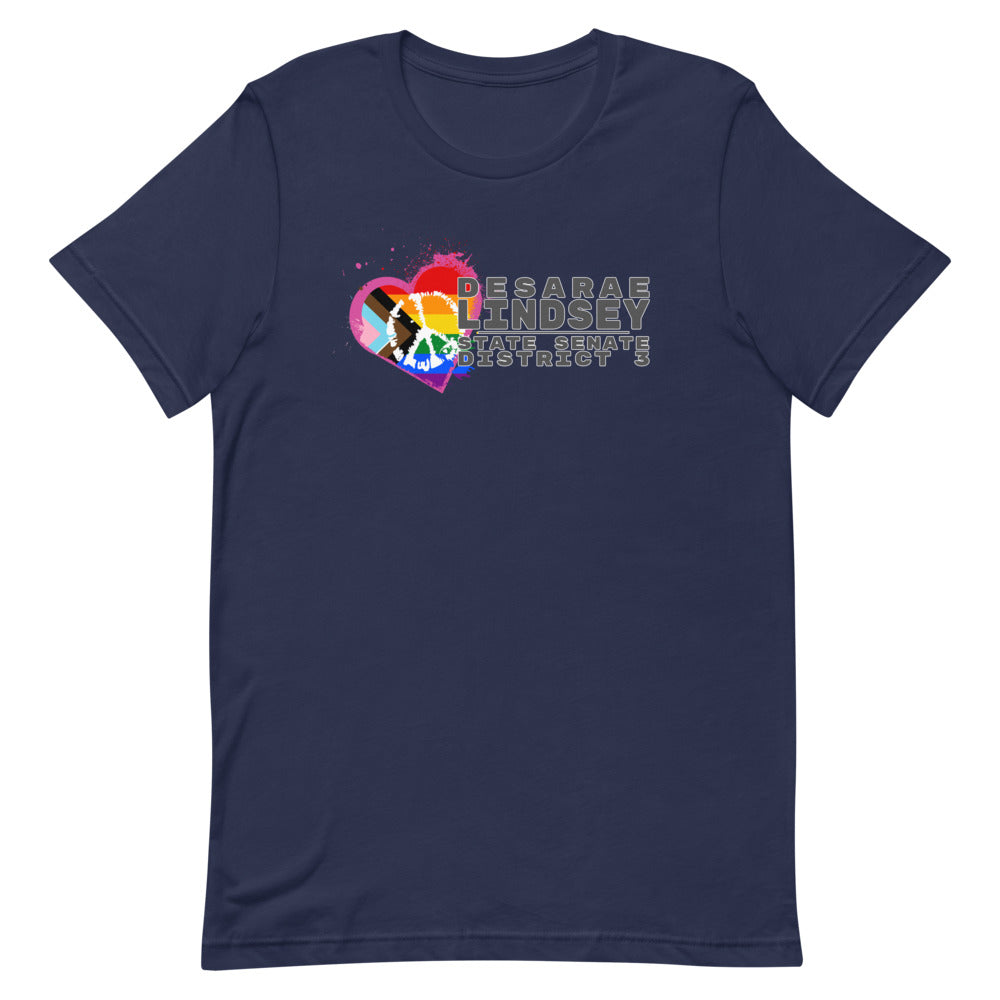 Desarae Lindsey for Texas (LGBT) Short-Sleeve Unisex T-Shirt - Proud Libertarian - Desarae Lindsey for Texas