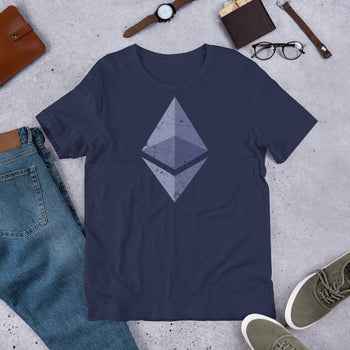 Ethereum Vintage Short-Sleeve Unisex T-Shirt - Proud Libertarian - Libertarian Frontier