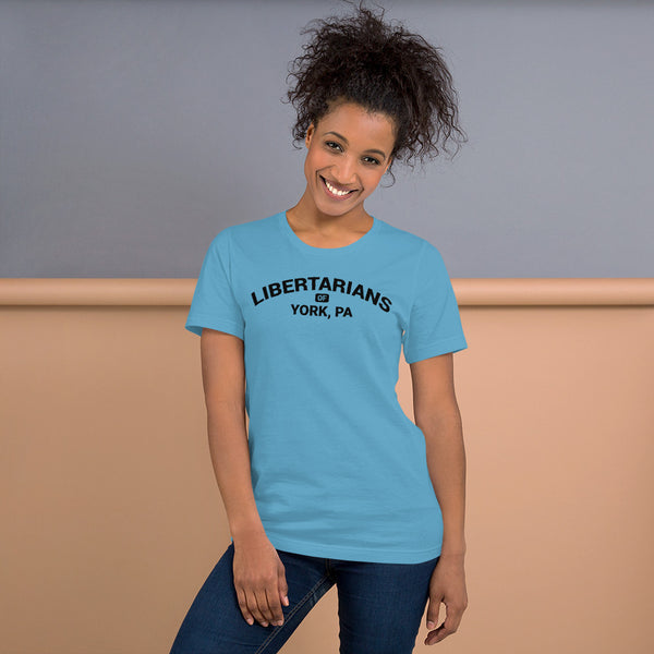 Libertarians of York PA Short-Sleeve Unisex T-Shirt - Proud Libertarian - Libertarian Party of Pennsylvania - York