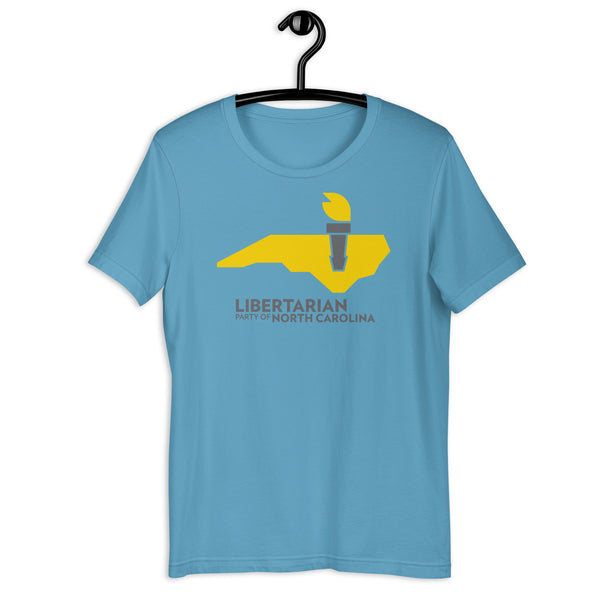 LPNC Unisex t-shirt - Proud Libertarian - Libertarian Party of North Carolina