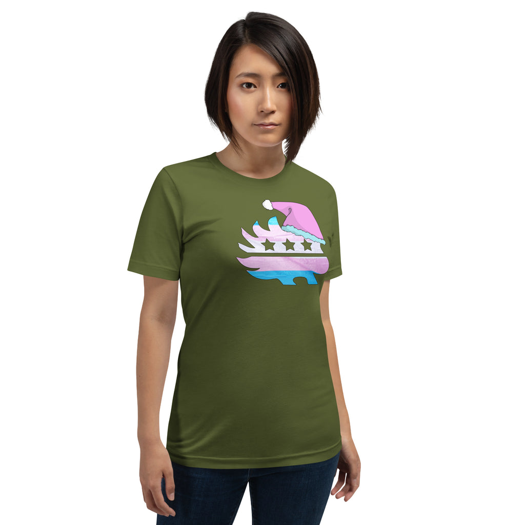 Merry Christmas Trans Porcupine - LGBTQ Liberty Unisex t-shirt - Proud Libertarian - Proud Libertarian