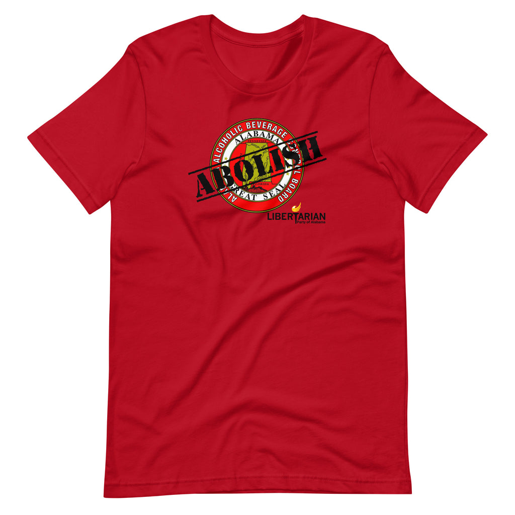 LP Alabama Abolish ABC Unisex t-shirt - Proud Libertarian - Libertarian Party of Alabama