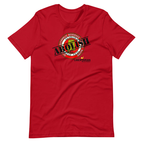 LP Alabama Abolish ABC Unisex t-shirt - Proud Libertarian - Libertarian Party of Alabama