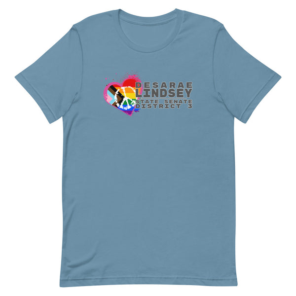 Desarae Lindsey for Texas (LGBT) Short-Sleeve Unisex T-Shirt - Proud Libertarian - Desarae Lindsey for Texas