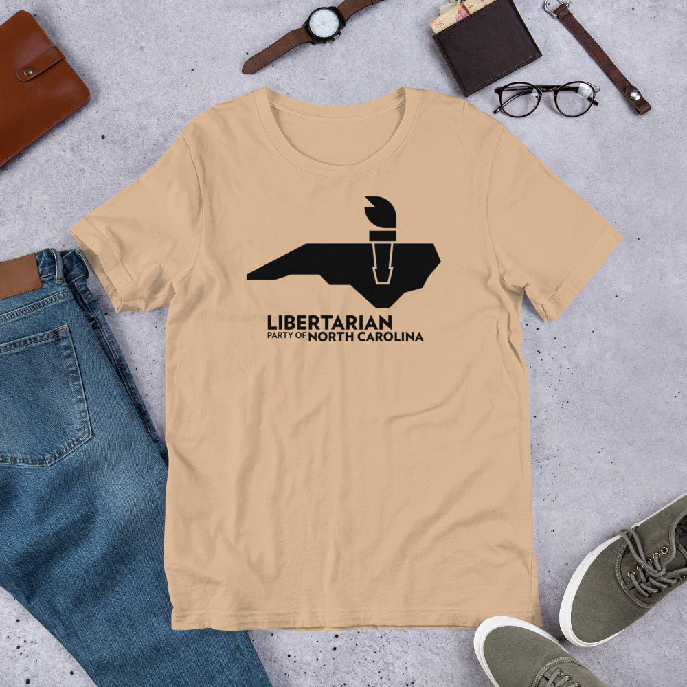 LPNC Unisex t-shirt - Proud Libertarian - Libertarian Party of North Carolina